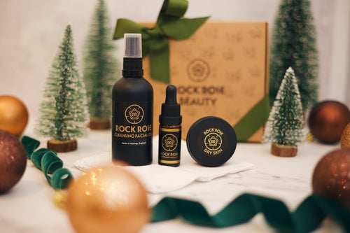 All skin types - everyday skincare set with limited edition luxury size aluminium 30ml face balm